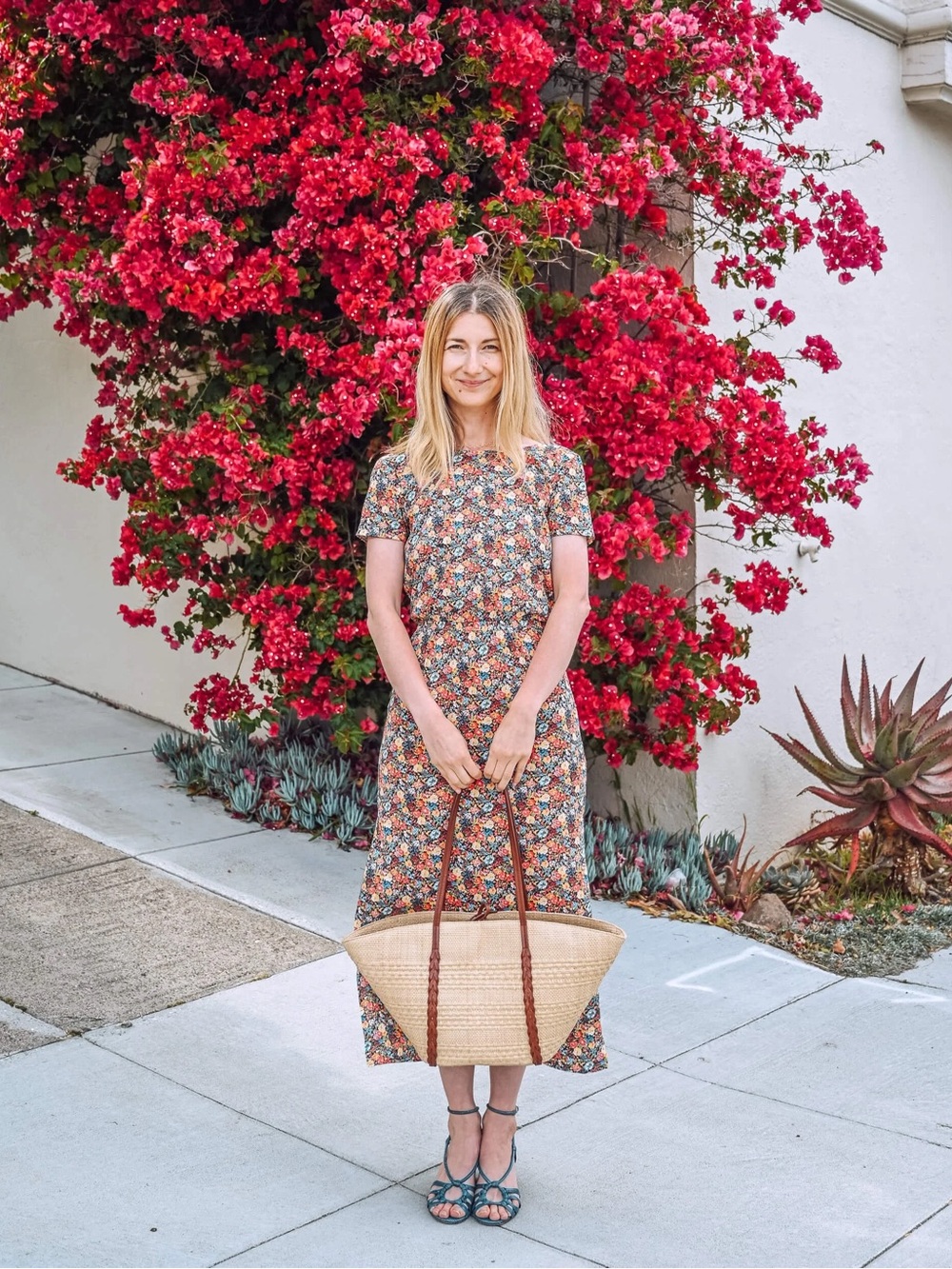 Sezane Luce Floral Midi Dress - Picture 8 of 8